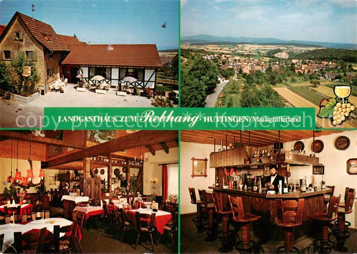 Huttingen Landgasthaus zum Rebhang Gastraeume Bar Panorama