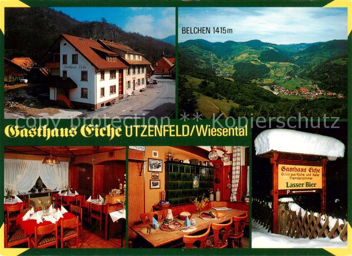 Utzenfeld Schwarzwald Gasthaus Eiche Gaststube Panorama