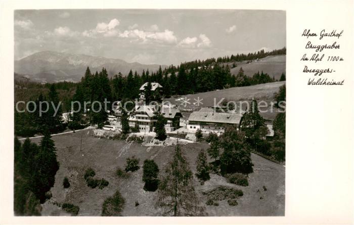Alpl Krieglach Steiermark AT Alpengasthof Bruggraber Roseggers Waldheimat