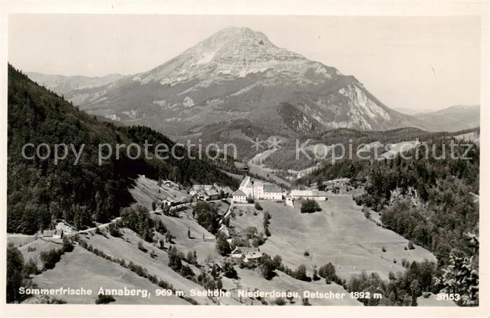 Annaberg Lammertal Annaberg-Lungoetz AT Sommerfrische Panorama mit Oetscher