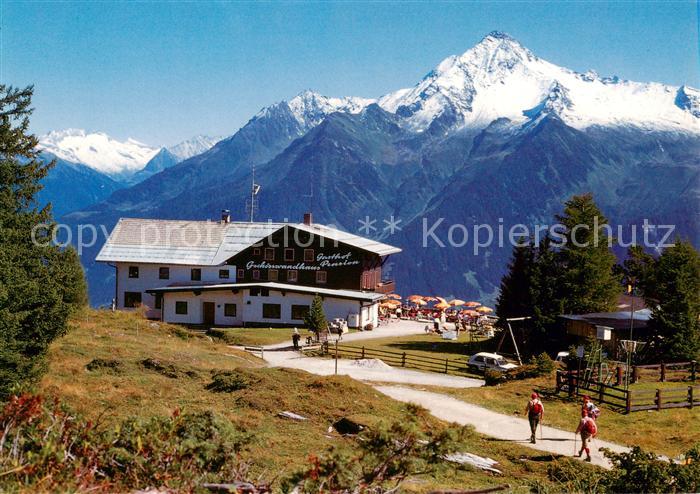 Gschoesswandhaus Tirol AT Berggasthof Pension Penken-Wandergebiet Ahornspitze