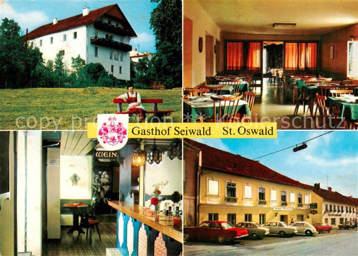 St Oswald Freistadt Oberoesterreich AT Gasthof Seiwald Gaststube Theke