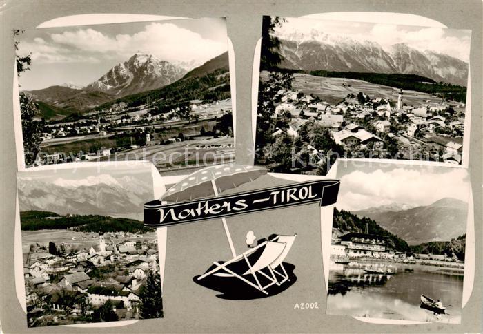 Natters Tirol AT Gesamtansicht mit Alpenpanorama Hotel am Natterer See