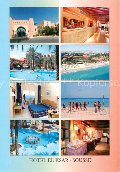 SOUssE  Tunesie Hotel El Ksar Swimming Pool Restaurant Rezeption Strand Luftaufn