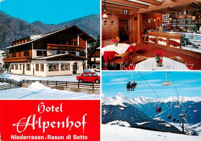 Niederrasen Rasun di Sotto Pustertal Suedtirol IT Hotel Alpenhof Restaurant Skil