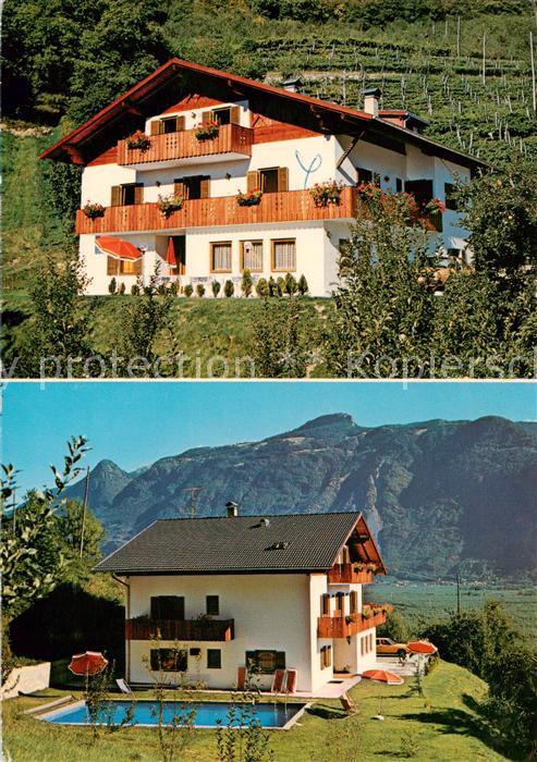 Lana Meran Pension Niederhof Swimming Pool Bergpanorama