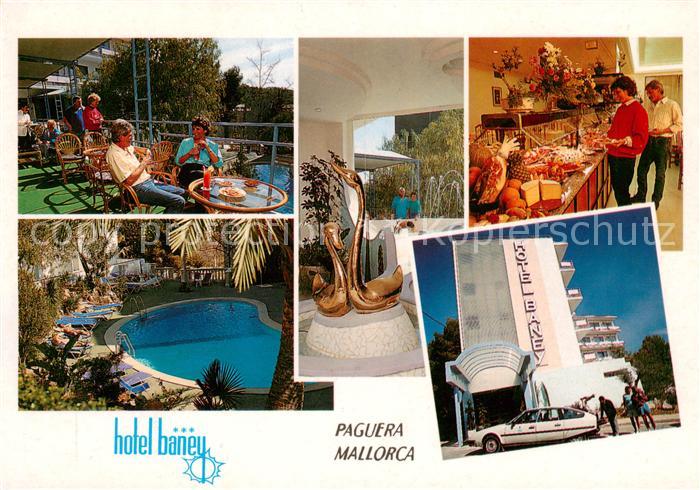 Paguera Mallorca Islas Baleares ES Hotel Baney Swimming Pool Restaurant