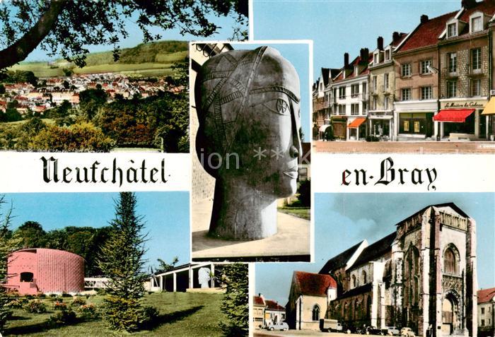 Neufchatel-en-Bray 76 Seine-Maritime Eglise Théâtre Mairie Rue Fausse Porte Just