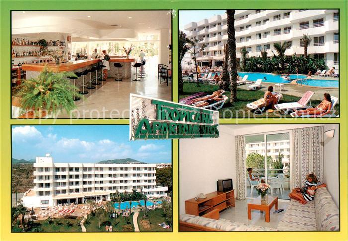 Cala Millor Mallorca Apartamentos Tropicana Restaurant Fremdenzimmer Swimming Po