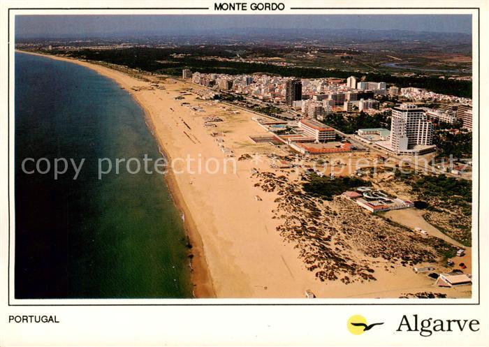 Monte Gordo Algarve PT Panorama Kuestenort Strand