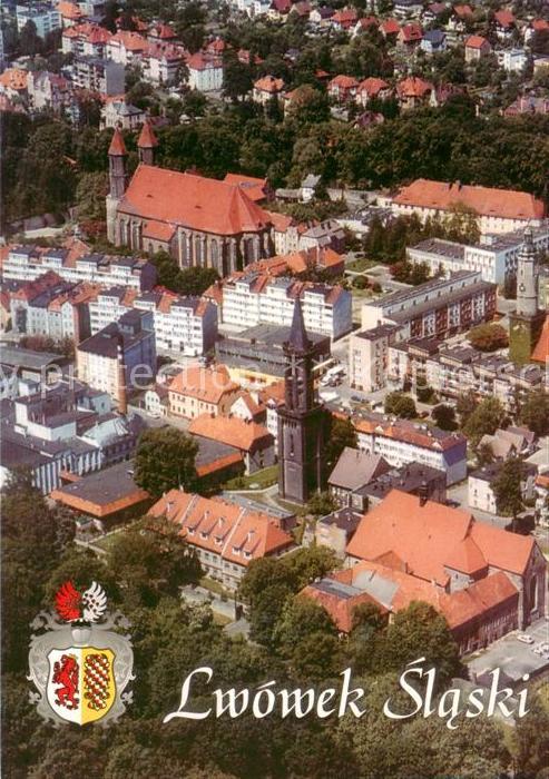 Lwowek Slaski Loewenberg Schlesien PL Widok z lotu ptaka