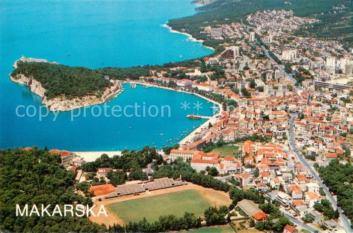 Makarska Croatia Panorama Kuestenort