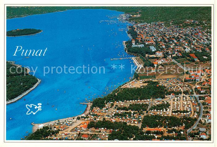 Punat Otok Kosljun Croatia Panorama Kuestenort