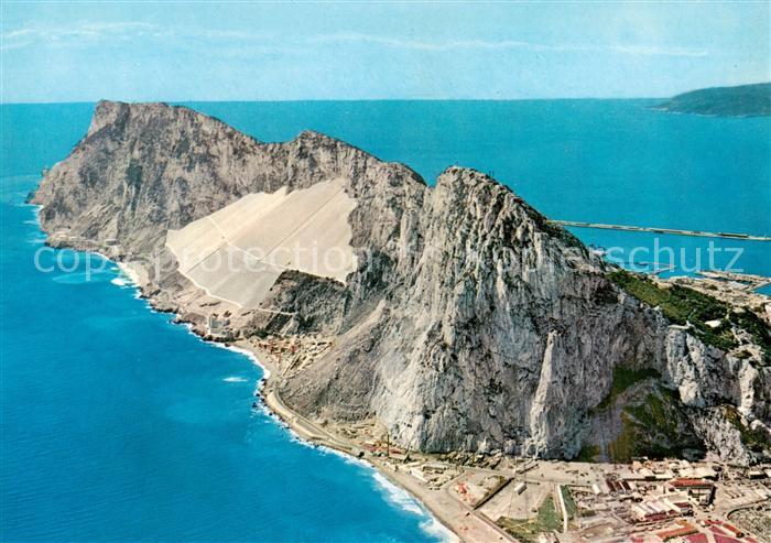 Gibraltar Gibilterra Rock of Gibraltar aerial view