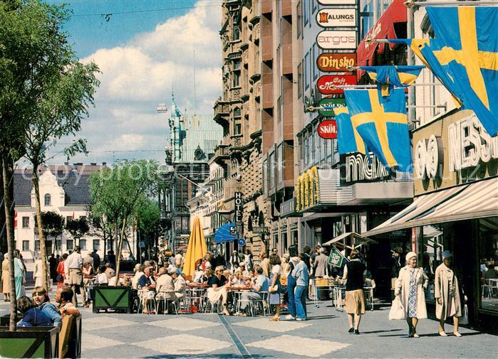 Malmoe Sweden Soedergatan StrassenCafes