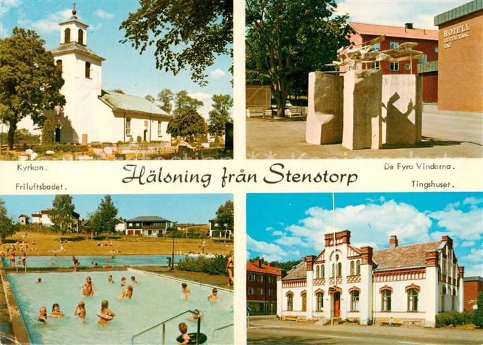 Stenstorp Sweden Kyrkan Hotel de Fyra Vindarna Frluftsbadet Tingshuset