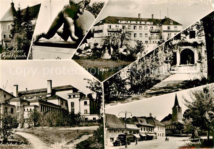 Gallspach AT Schloss Skulptur Hotel Bayerischer Hof Schloss Zeileis Institut Ort