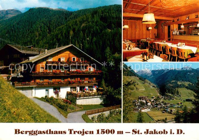 St Jakob Defereggen Tirol AT Berggasthaus Trojen Panorama Fernsicht