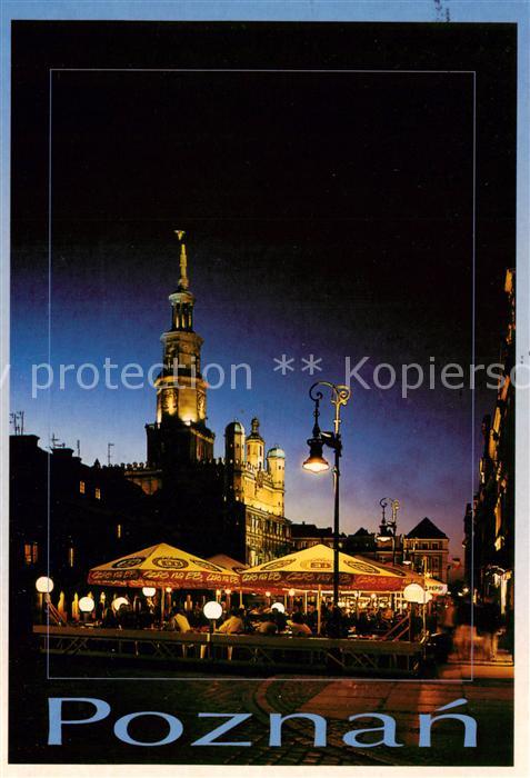 Poznan Posen Stary Rynek Altmarkt Nachtaufnahme