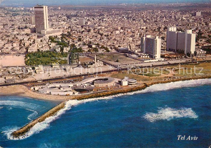 Tel-Aviv Israel Vue a vol d aoiseau en face la Dolphinarium