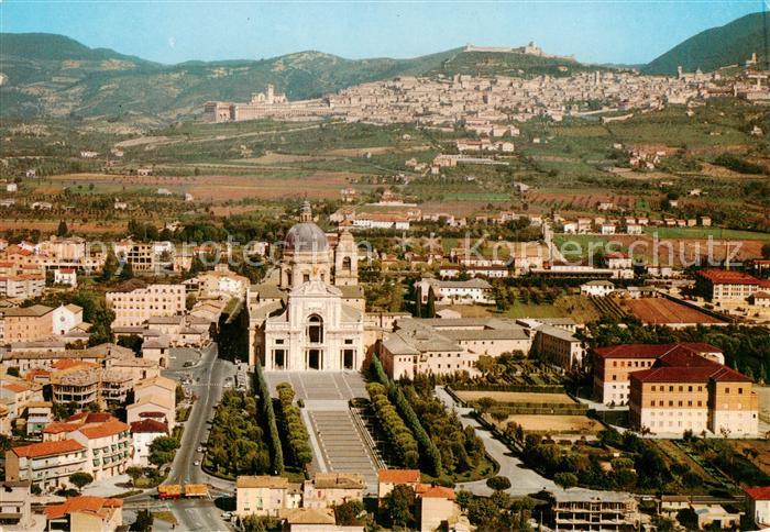 Assisi Umbria Panorama Chiesa Santa Maria degli Angeli veduta aerea