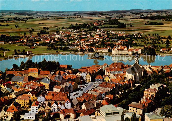 Schaerding Inn AT Kneippkur- und Grenzstadt Blick nach Neuhaus am Inn Bayern