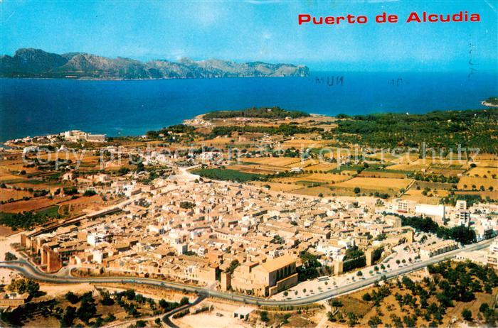 Puerto de Alcudia Mallorca ES Panorama vista aérea