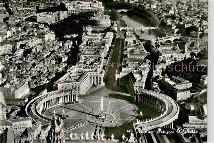 Roma  Rom IT Piazza San Pietro veduta aerea