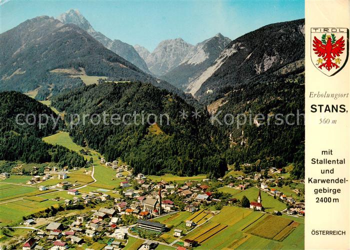 Stans Tirol AT mit Stallental und Karwendelgebirge