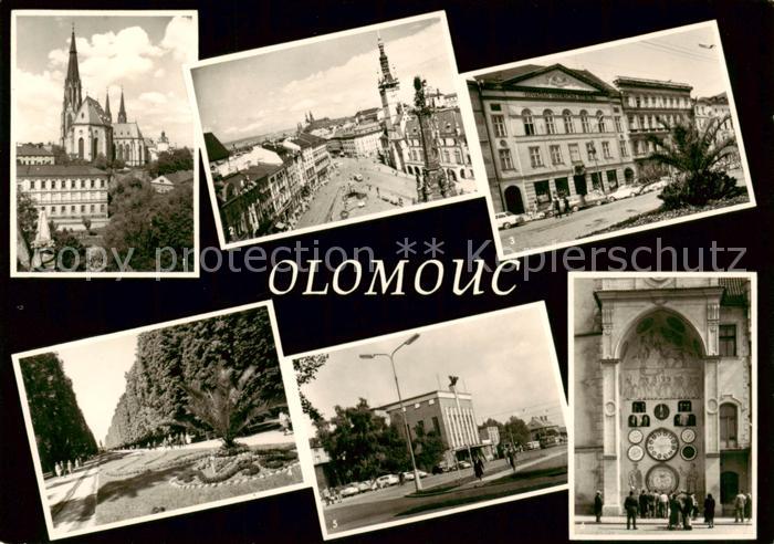 Olomouc Olmuetz CZ Dom sv Vaclava Namesti Miru historicke jadro mesta Divadlo Ol
