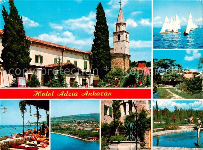 Ankaran Ancarano Slovenia Hotel Adria Terrasse Strand Segelregatta Panorama