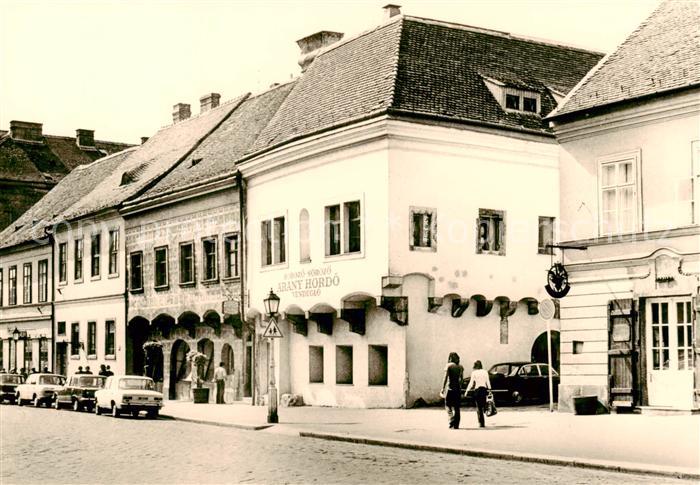 Budapest HU Burghuegel Buergerhaeuser