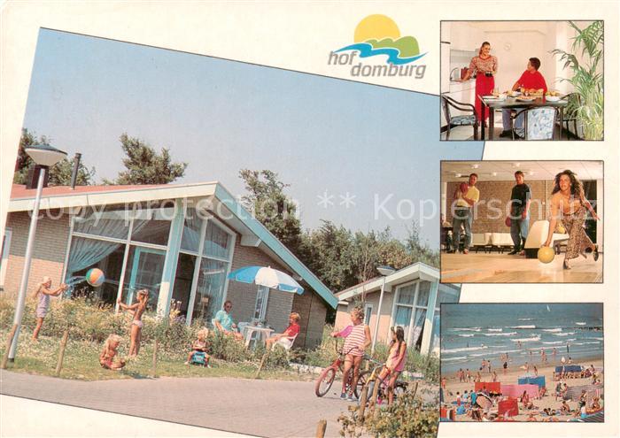 Domburg NL Camping Bungalowpark en Kuurbad Bowling Strand