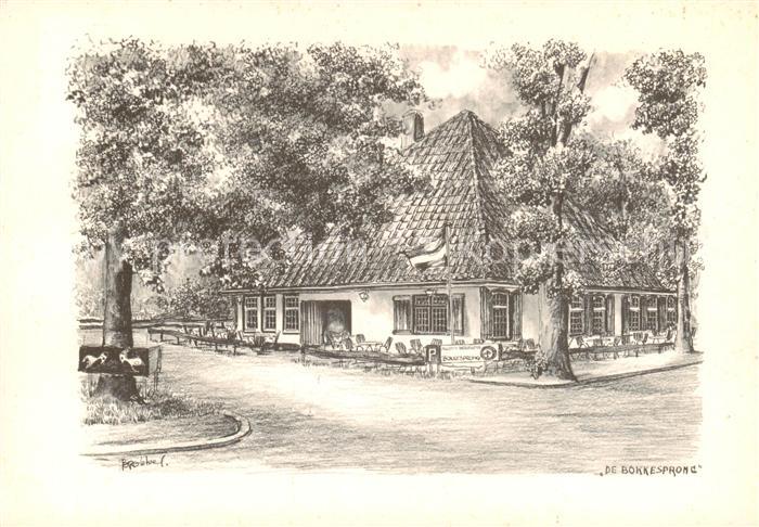 Groet Schoorl Boerderij De Bokkesprong Zeichnung