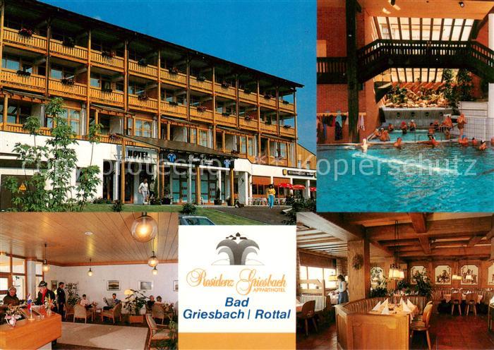 Bad Griesbach Rottal Residenz Griesbach Apparthotel Rezeption Gastraum Hallenbad