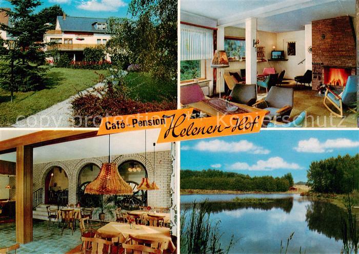 Buende  Westfalen Cafe Pension Helenen Hof Gastraeume Gondelteich