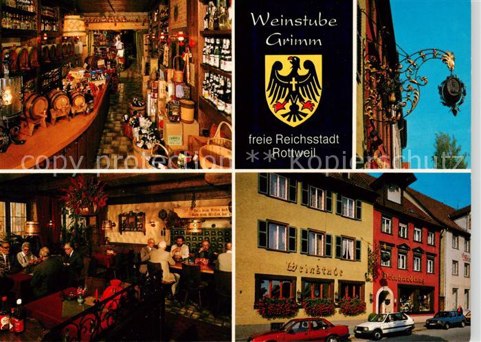 Rottweil Neckar Weinstube Grimm Gastraeume Wirtshausschild
