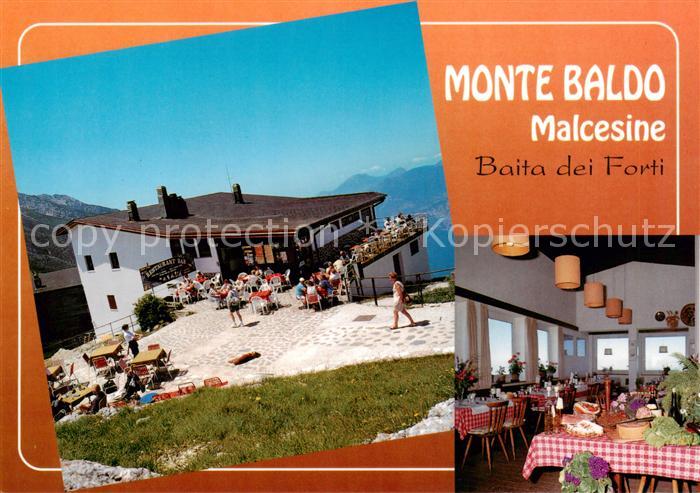 Malcesine Lago di Garda Monte Baldo Baita dei Forti Restaurant Terrasse