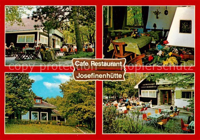 Wien AT Cafe Restaurant Josefinenhuette Gastraum Freiterrasse