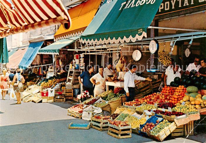Kandia Heraklion Heraclio Iraclio Crete Greece Marktpartie