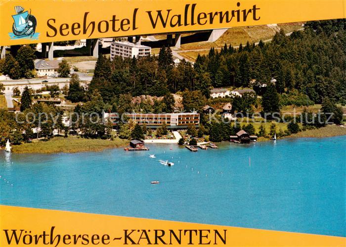 Toeschling Poertschach Woerthersee Seehotel Wallerwirt Fliegeraufnahme