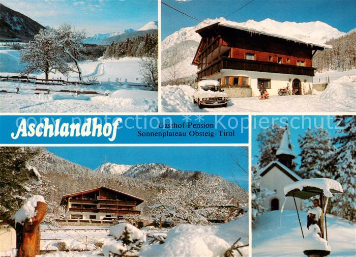 Obsteig Tirol AT Gasthof Pension Aschlandhof Panorama Kapelle