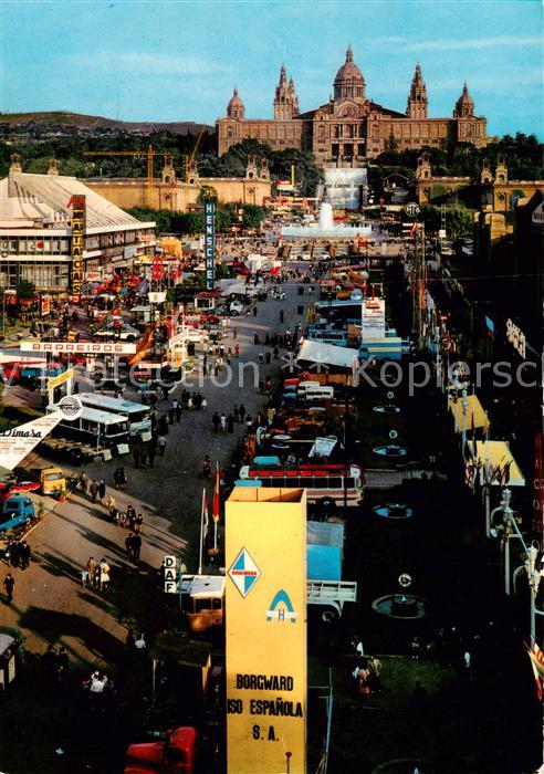 Barcelona Cataluna Mustermesse und Montjuich Nationalpalast