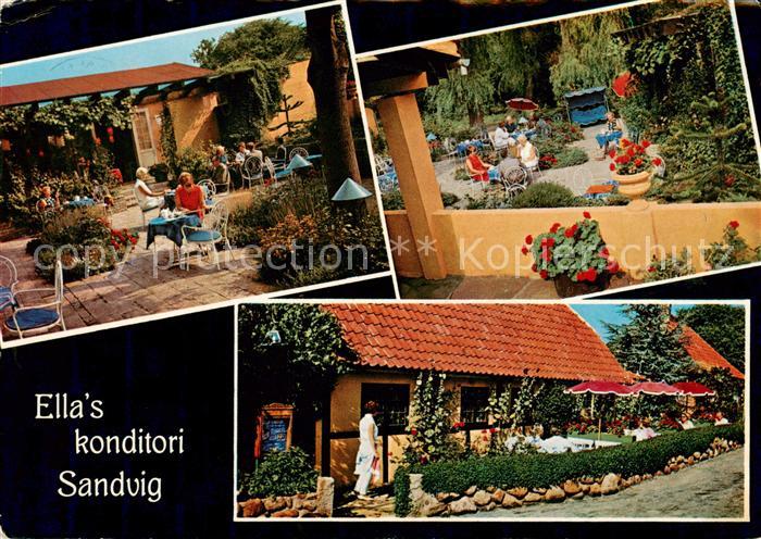 Sandvig Bornholm DK Ellas konditori Park Terrasse