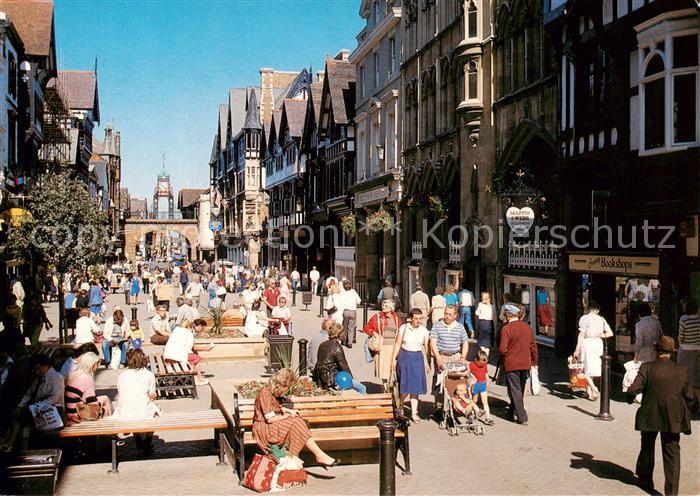 Chester  Cheshire UK Pedestrian Way Eastgate Street