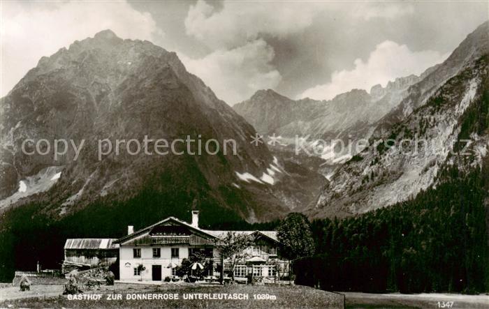 Unterleutasch Tirol AT Gasthof zur Donnerrose Panorama