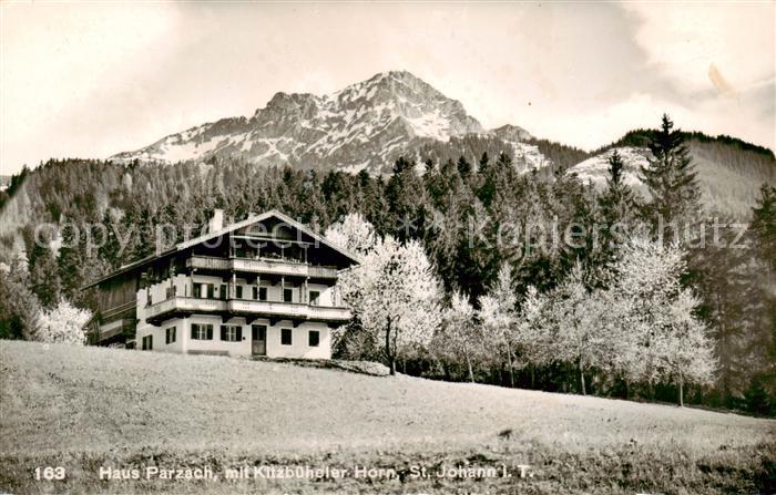 St Johann Tirol Haus Parzach mit Kitzbueheler Horn