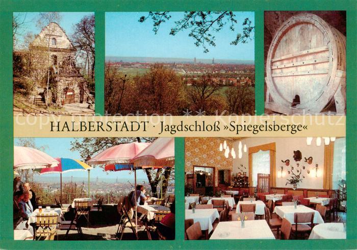 Halberstadt Jagdschloss Spiegelsberge Fass Freiterrasse Gaststaette