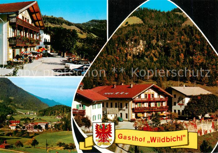Niederndorf Tirol AT Gasthof Pension Wildbichl Freiterrasse Panorama