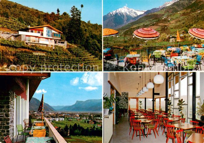 Meran Merano IT Cafe Unterweger Gastraum Terrasse
